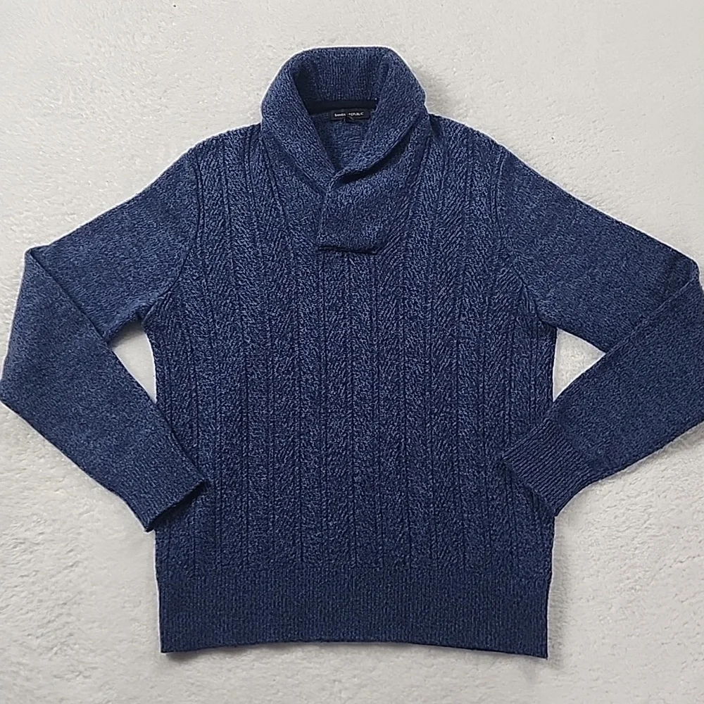 Banana Republic Shawl Collar Lamb's Wool Long Sleeve Sweater